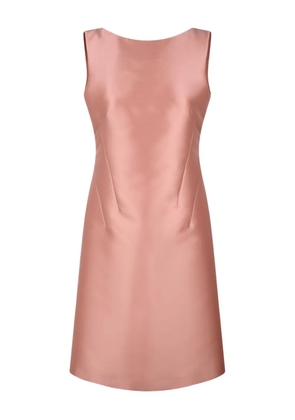 Alberta Ferretti satin back-bow dress - Pink