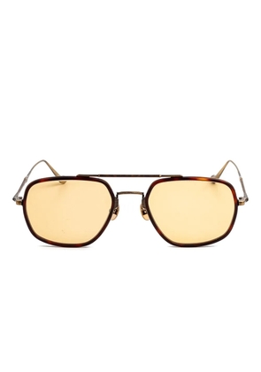 Matsuda geometric-frame sunglasses - Brown
