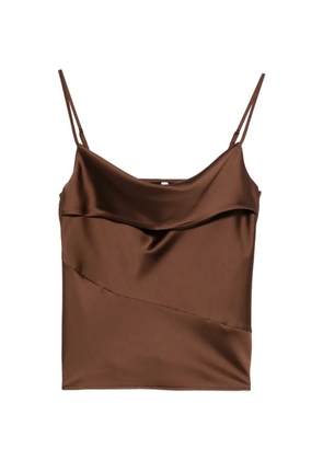 IMPERIAL draped blouse - Brown