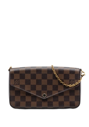 Louis Vuitton Pre-Owned 2017 Damier Ebene Pochette Felicie crossbody bag - Brown