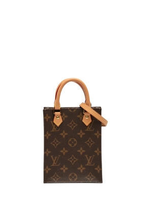 Louis Vuitton Pre-Owned 2021 Monogram Petit Sac Plat satchel - Brown