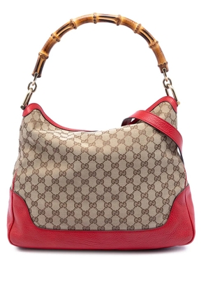 Gucci Pre-Owned 2016-2026 GG Canvas Bamboo Diana satchel - Brown