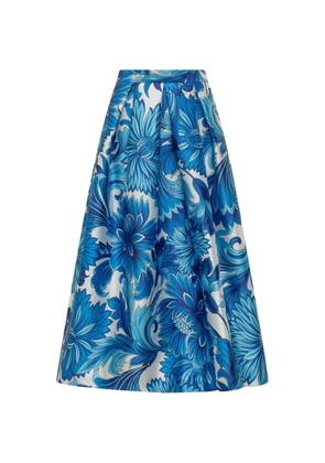 Lunatica Milano floral skirt - Blue