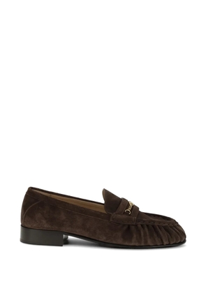 Valentino Garavani VLogo signature chain-detail loafers - Brown