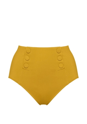 ERES high-waisted button-detail bikini bottoms - Yellow