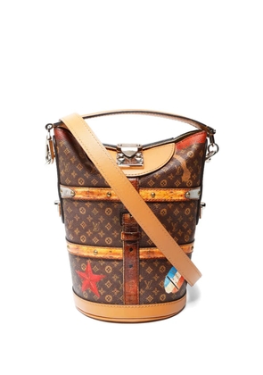 Louis Vuitton Pre-Owned 2018 Trompe monogram bucket bag - Brown