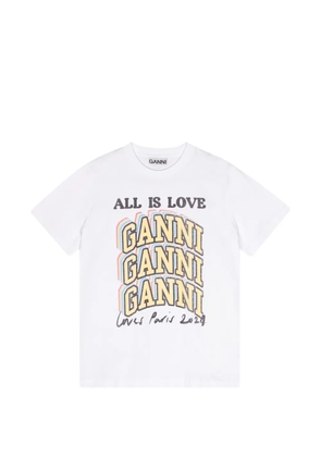 GANNI logo T-shirt - White