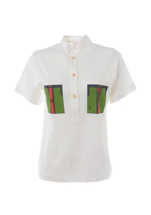 Roberta di Camerino Pre-Owned printed polo shirt - White