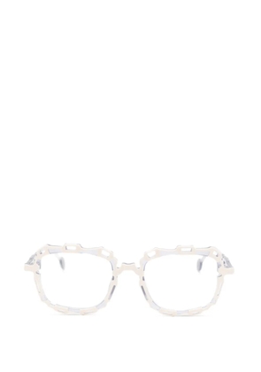 L.A. EYEWORKS Catena geometric-frame glasses - Grey