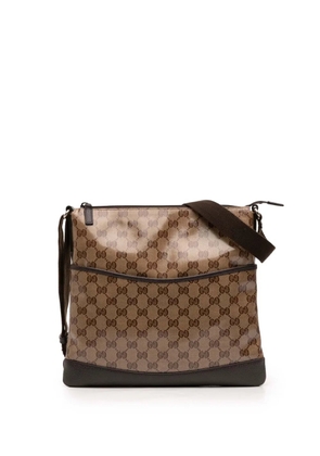 Gucci Pre-Owned 2016-2025 GG Crystal Flat Messenger Bag crossbody bag - Brown