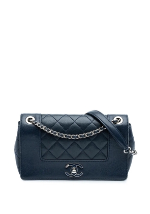 CHANEL Pre-Owned 2016-2017 Small Quilted Sheepskin Mademoiselle Vintage Flap shoulder bag - Blue