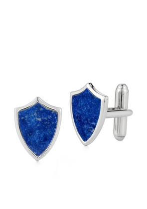 Mateo lapis shield cufflinks - Silver