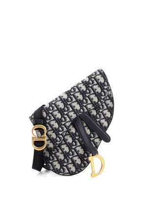 Christian Dior Pre-Owned Saddle Oblique Canvas belt bag - Blue