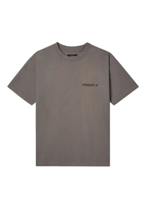 Purple Brand logo cotton T-shirt - Grey