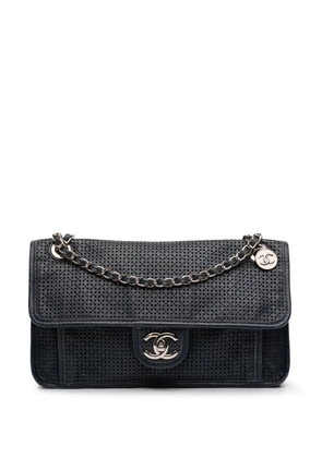 CHANEL Pre-Owned 2014-2015 Medium Perforated Calfskin Up In The Air Flap shoulder bag - Blue