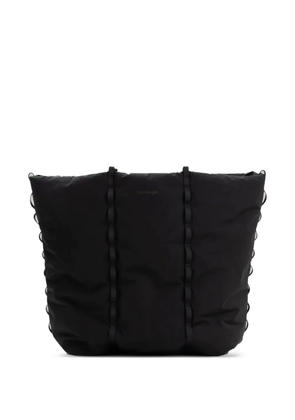 Topologie Cloud ribbon-detail tote Bag - Black