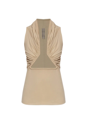 Rick Owens cut-out-detail top - Neutrals