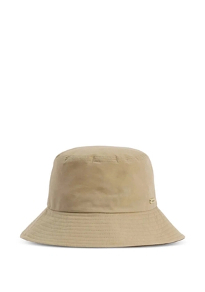 Barbour Asker logo-plaque bucket hat - Neutrals