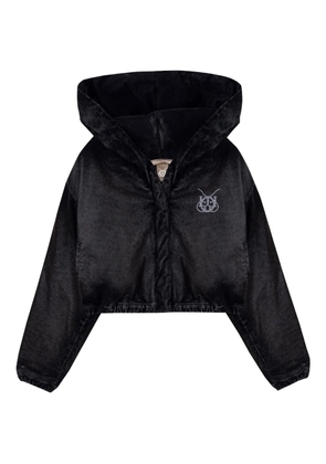 UNDERGOLD x Garcias Santa Unión velvet cropped jacket - Black