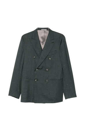 Caruso double-breasted blazer - Green