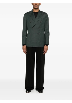 Caruso double-breasted blazer - Green