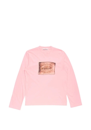 Acne Studios graphic long-sleeve T-shirt - Pink