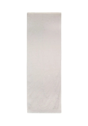 ETRO floral-embroidered scarf - White