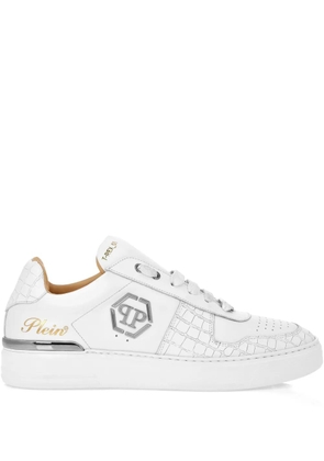 Philipp Plein logo-plaque sneakers - White