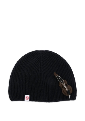 Charles Jeffrey Loverboy appliqué beanie hat - Blue