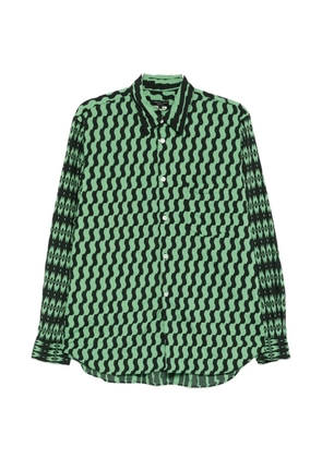 Comme des Garçons Homme Plus printed shirt - Green