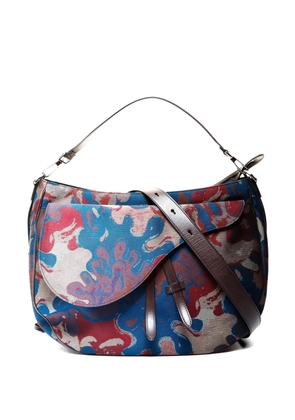 Christian Dior Pre-Owned 2021-2022 Peter Doig canvas shoulder bag - Blue