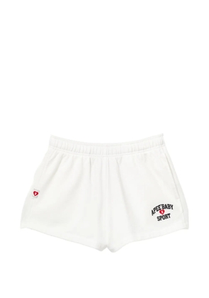 APEE™ by *A BATHING APE® logo-embroidered shorts - White