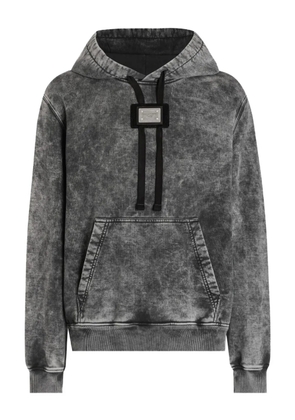 Dolce & Gabbana logo-patch hoodie - Grey