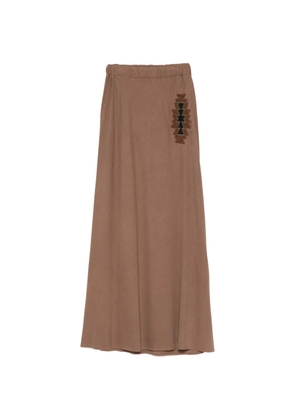 Bazar Deluxe elasticated-waistband maxi skirt - Brown