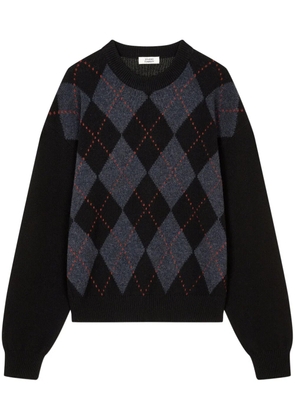 TOMBOY argyle-knit sweater - Black