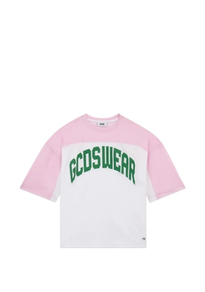 GCDS colour-block T-shirt - White