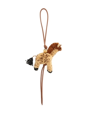 LOEWE Giraffe bag charm - Brown