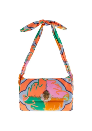 Kurt Geiger London knot-strap printed shoulder bag - Orange