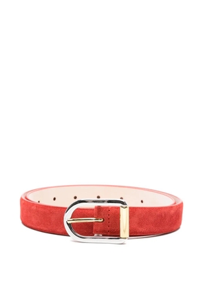 Déhanche Mija suede buckle belt - Red