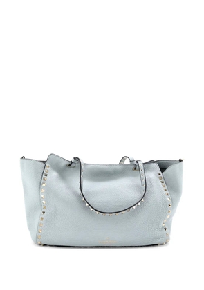 Valentino Garavani Pre-Owned Rockstud Pebbled Leather Medium tote bag - Blue