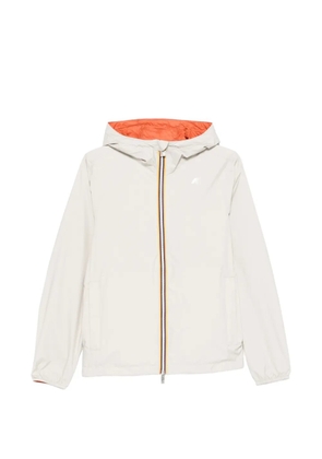 K-Way Jake Plus.2 hooded reversible jacket - Neutrals