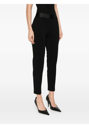 IMPERIAL contrast-waistband trousers - Black