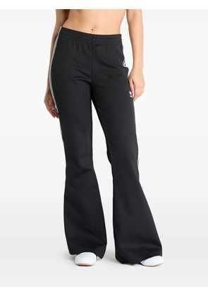 adidas stripe-detail flared trousers - Black