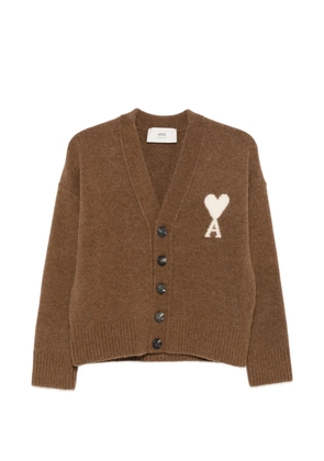 AMI Paris Ami de Coeur cardigan - Brown