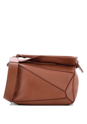 Loewe Pre-Owned Monochrome Puzzle Edge Bag Leather Small crossbody bag - Brown