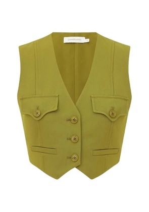 ZIMMERMANN button-fastening multi-pocket waistcoat - Green