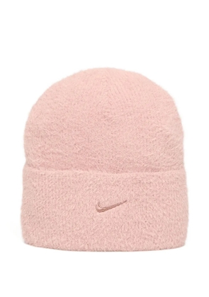 Nike logo-embroidery beanie hat - Pink