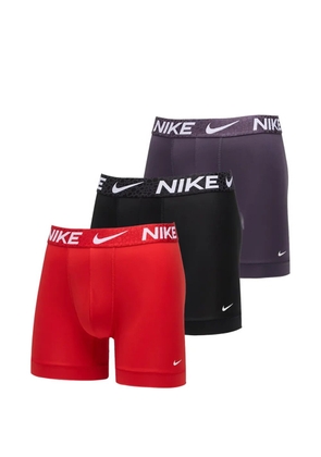 Nike logo-waistband boxers (pack of three) - Red