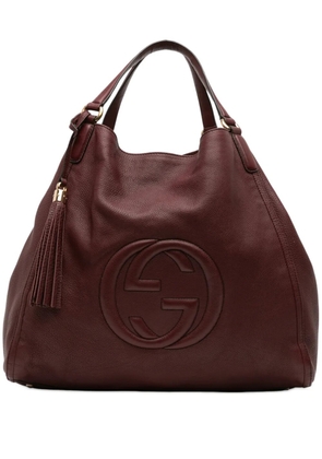 Gucci Pre-Owned 2016-2026 Large Leather Soho Cellarius tote bag - Red