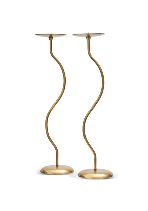 Fourth Street Dancing Duo candlestick holder (set of two) - Gold